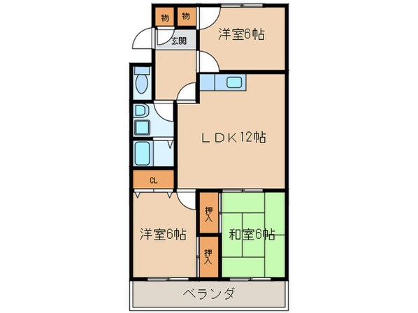 ビレンテ守山の物件間取画像